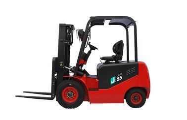 Με μπαταρίες Forklift Drive εναλλασσόμενου ρεύματος, τετράτροχο ηλεκτρικό Forklift ικανότητα ανύψωσης 2,5 τόνου προμηθευτής